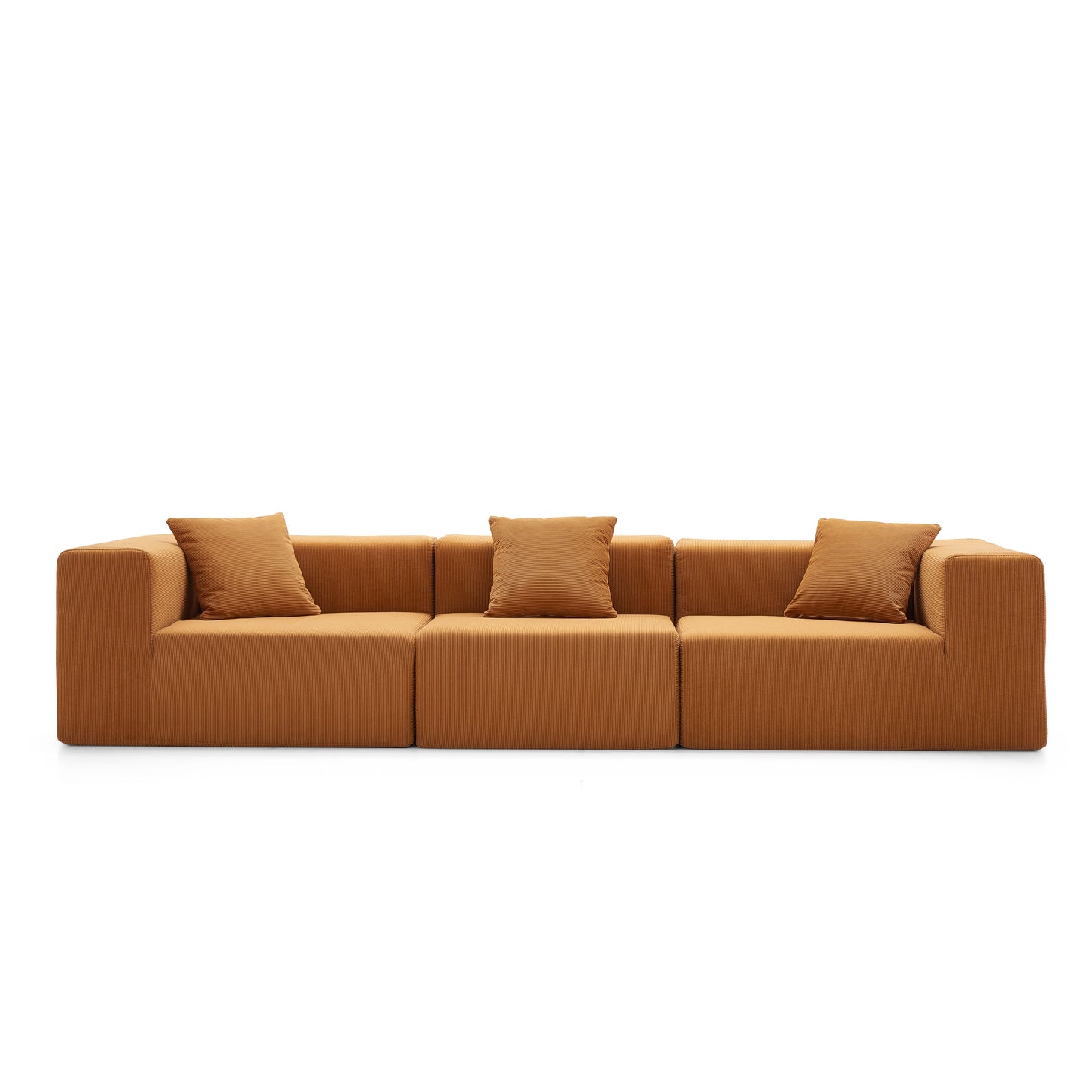Long 3 Piece Settee Set Compressed Sofa
