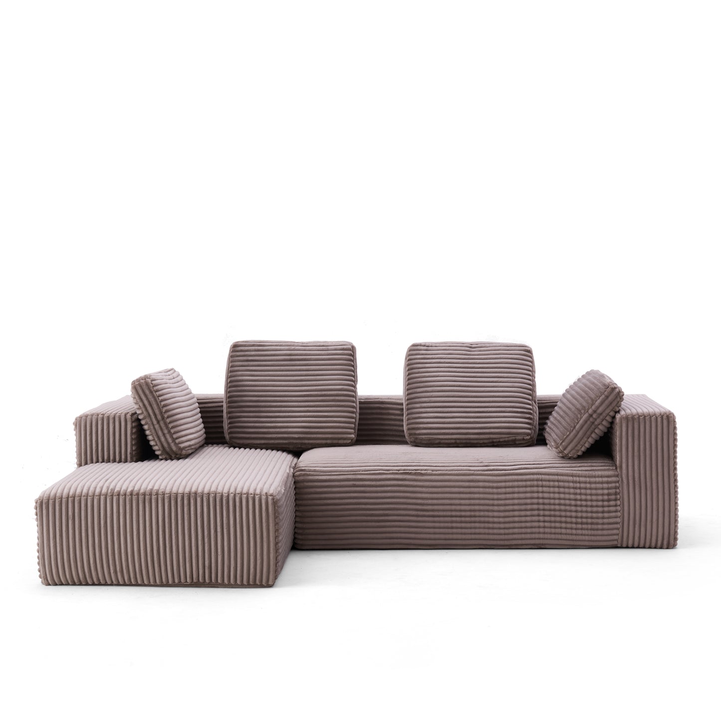Modular Corner Sectional With Chaise Lounge Sofa Compressed Sofa