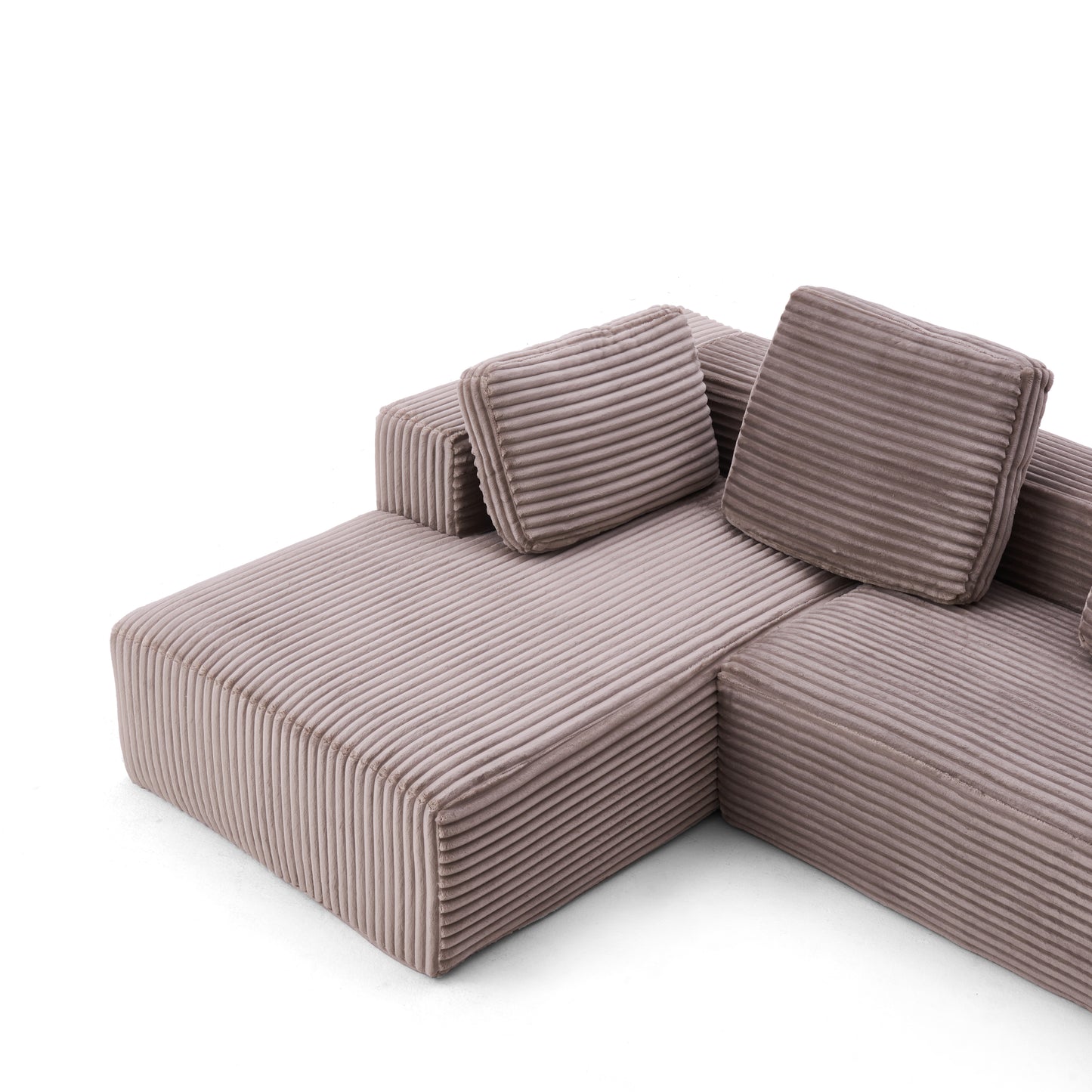 Modular Corner Sectional With Chaise Lounge Sofa Compressed Sofa