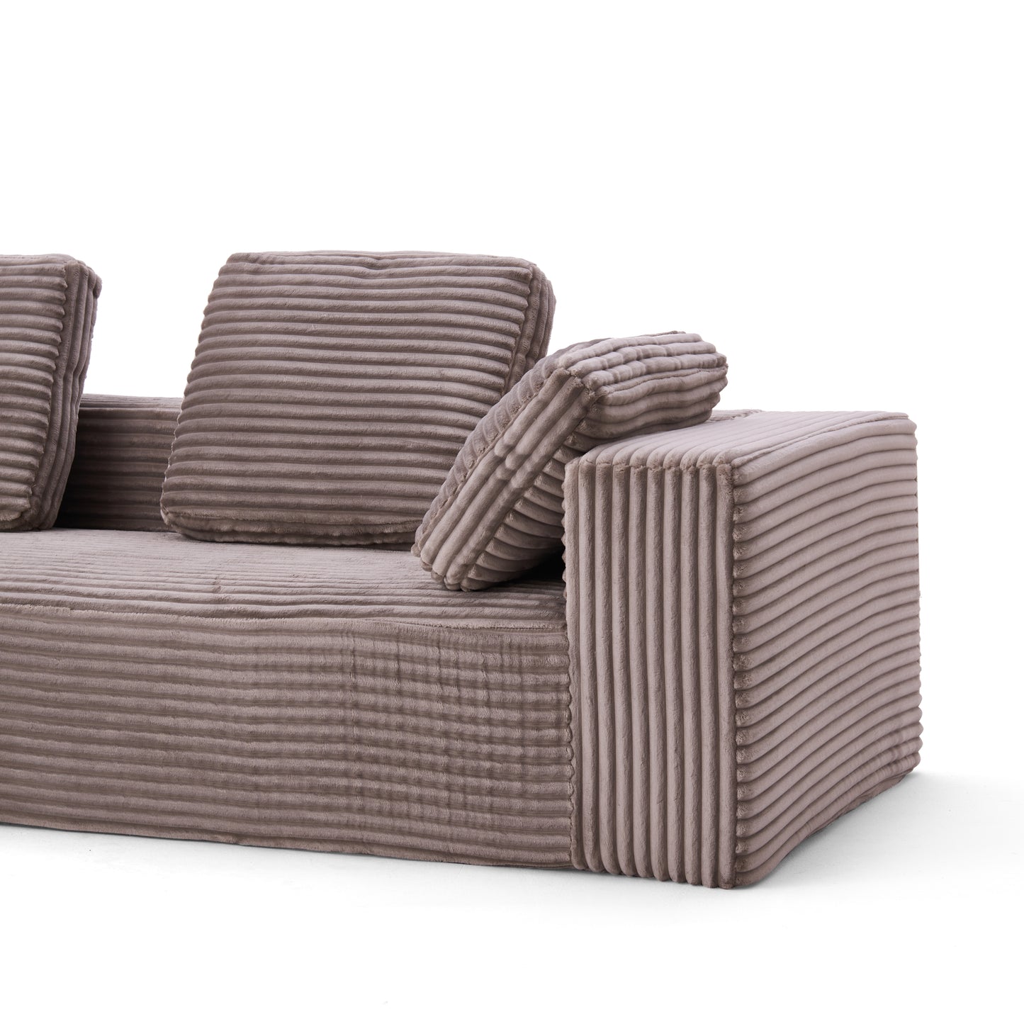 Modular Corner Sectional With Chaise Lounge Sofa Compressed Sofa