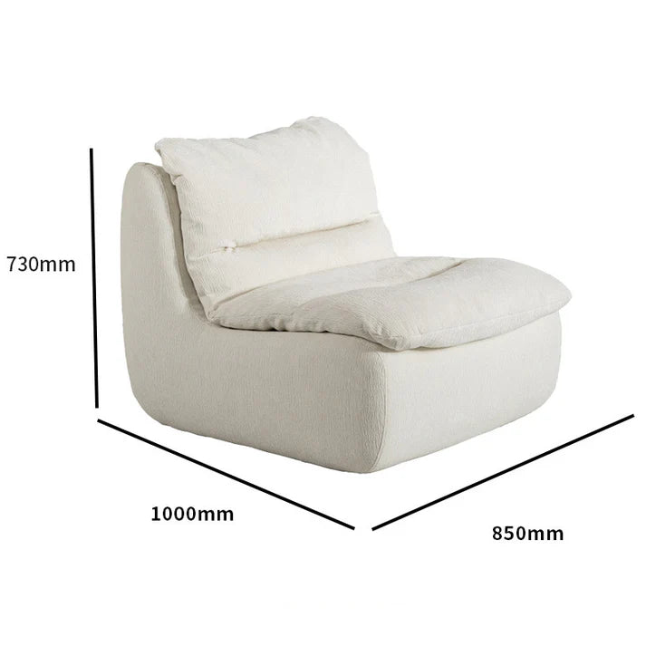 Foam Floor Chair With Back Support Compressed Sofa