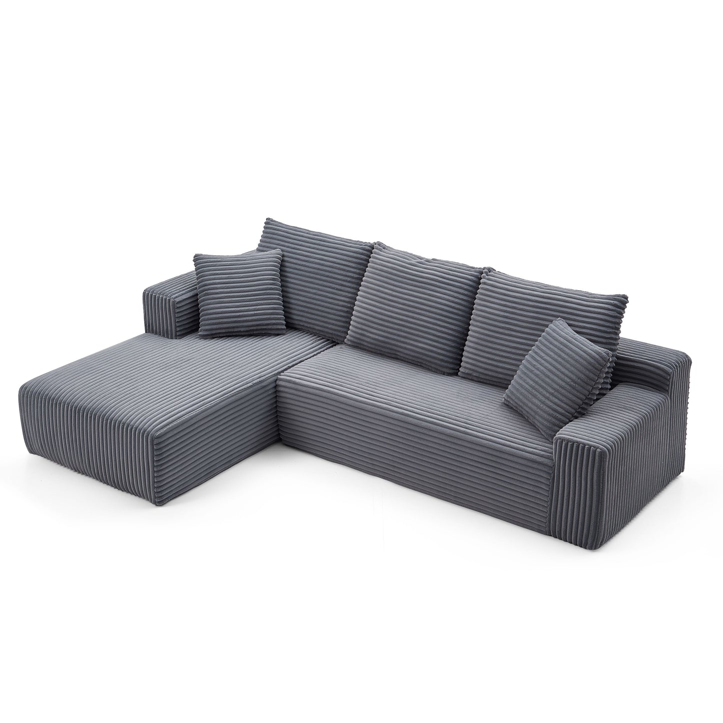 Modular Corner Sectional With Chaise Lounge Sofa Compressed Sofa