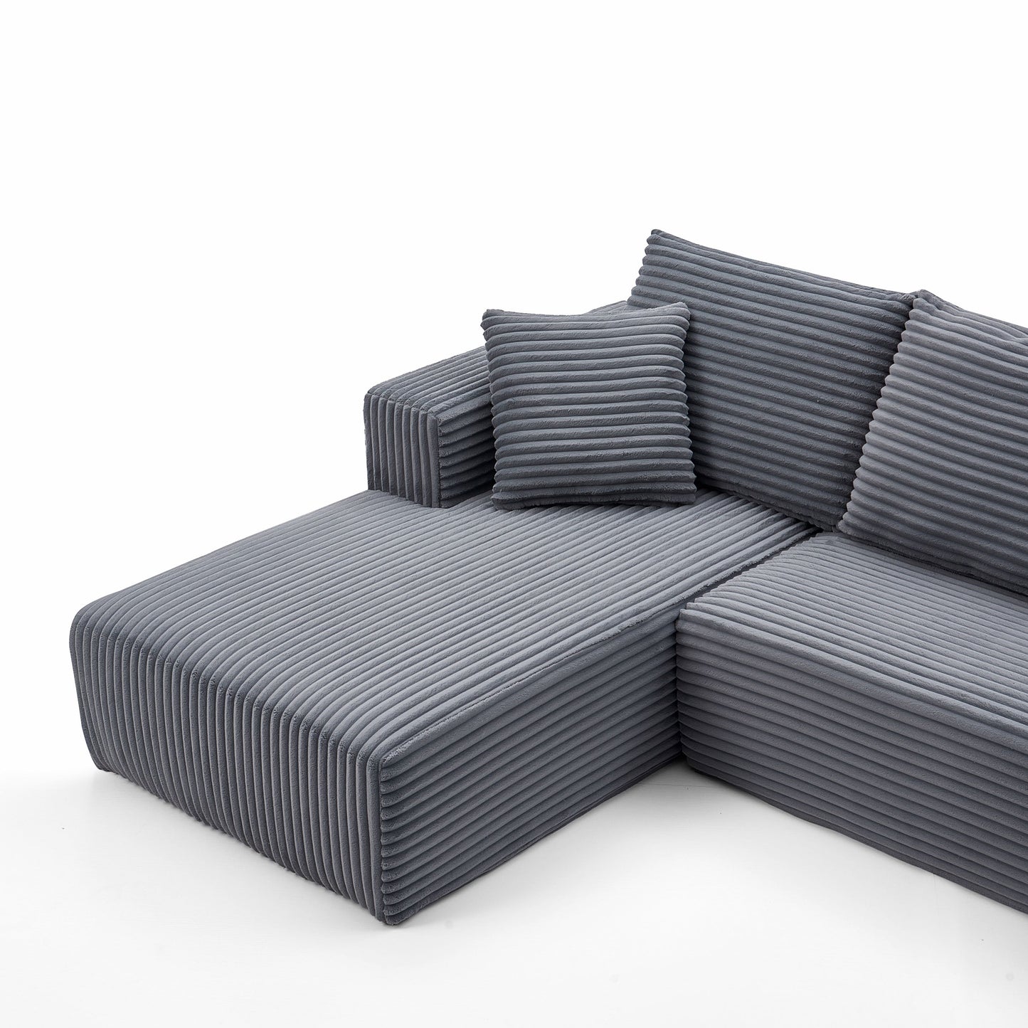 Modular Corner Sectional With Chaise Lounge Sofa Compressed Sofa