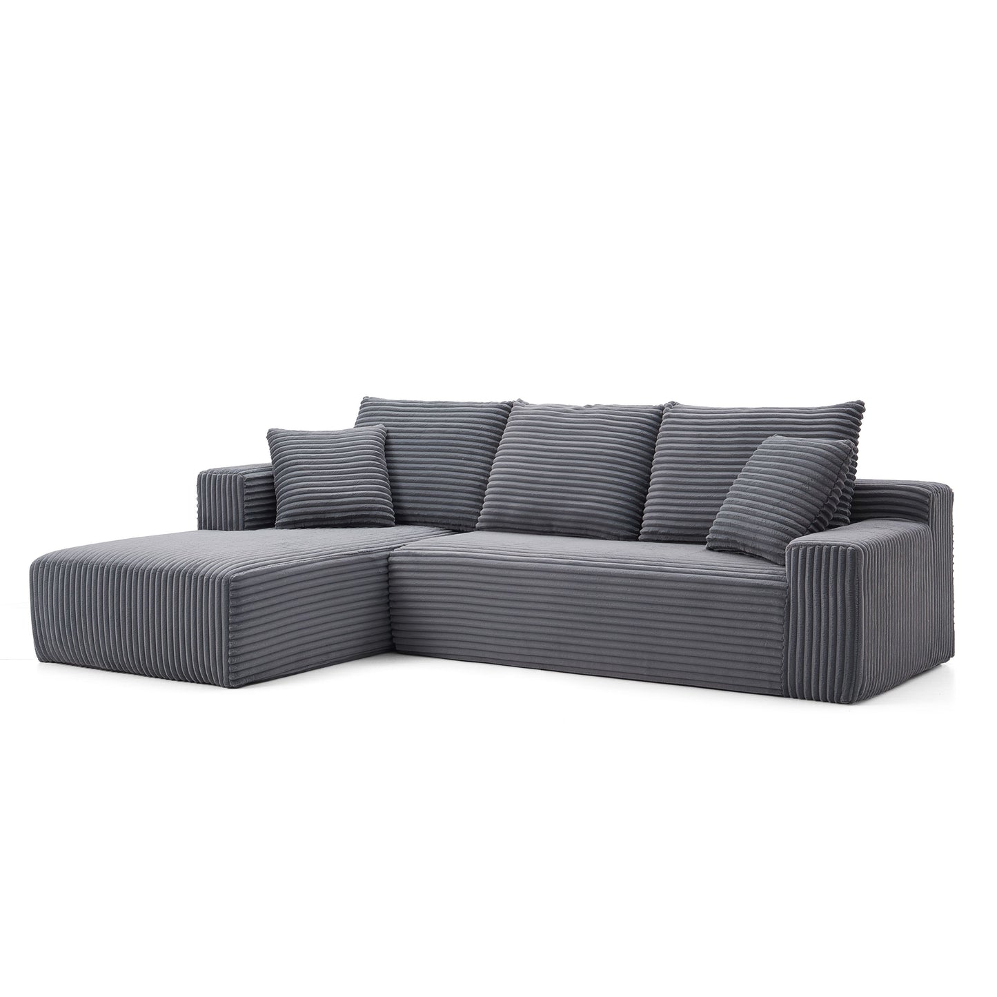 Modular Corner Sectional With Chaise Lounge Sofa Compressed Sofa