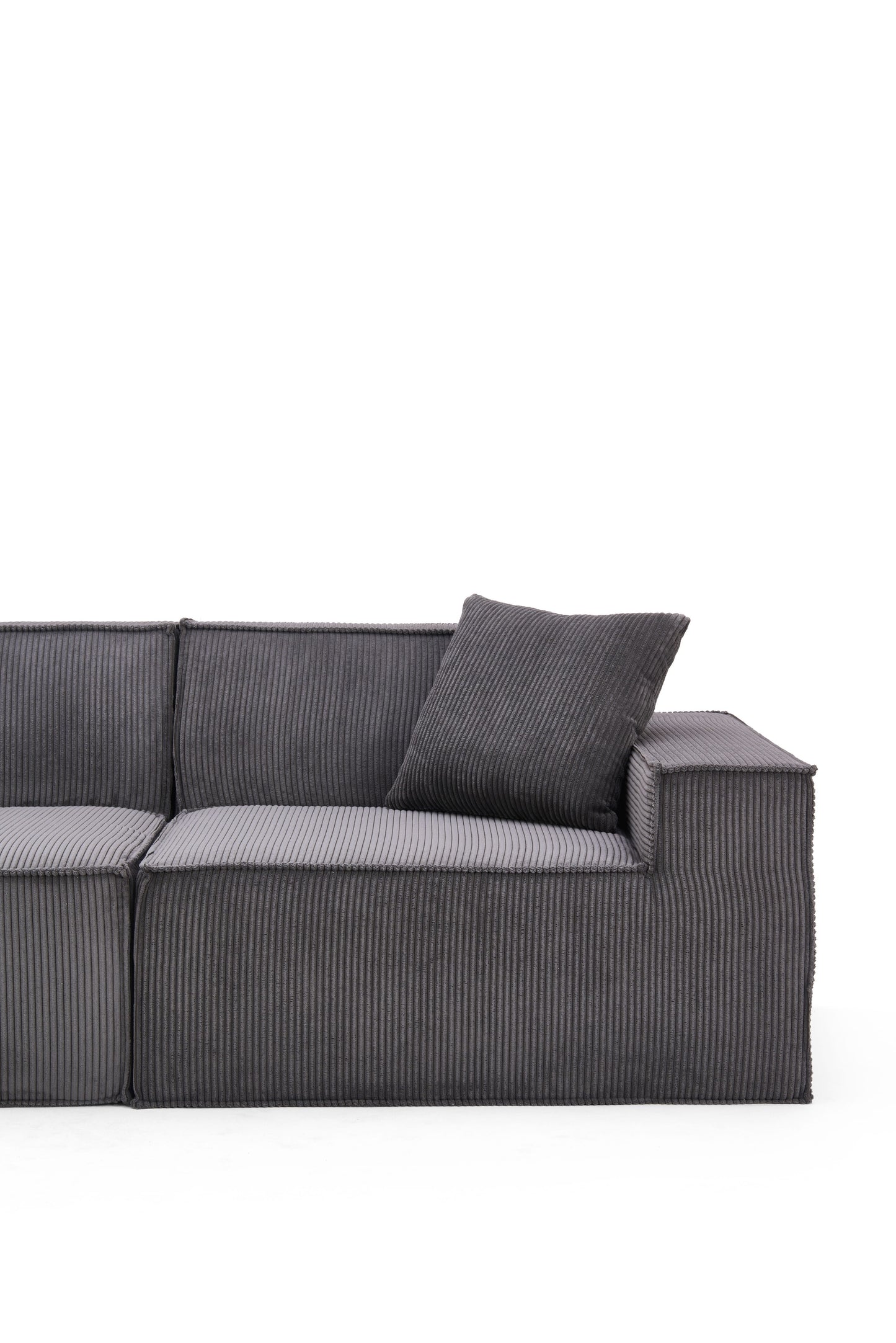 Modular 3 Piece Fabric Sectional Sofas Compressed Sofa