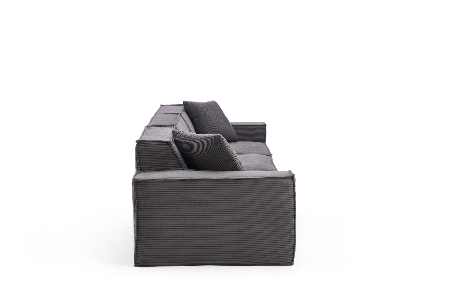 Modular 3 Piece Fabric Sectional Sofas Compressed Sofa