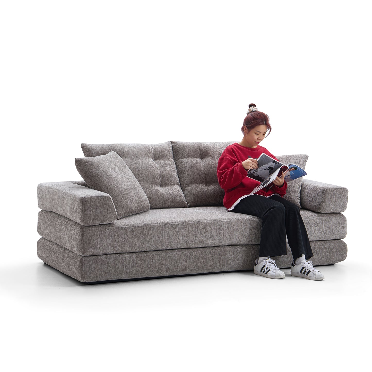 2-seater modern sponge compression sofa bed compression sofa