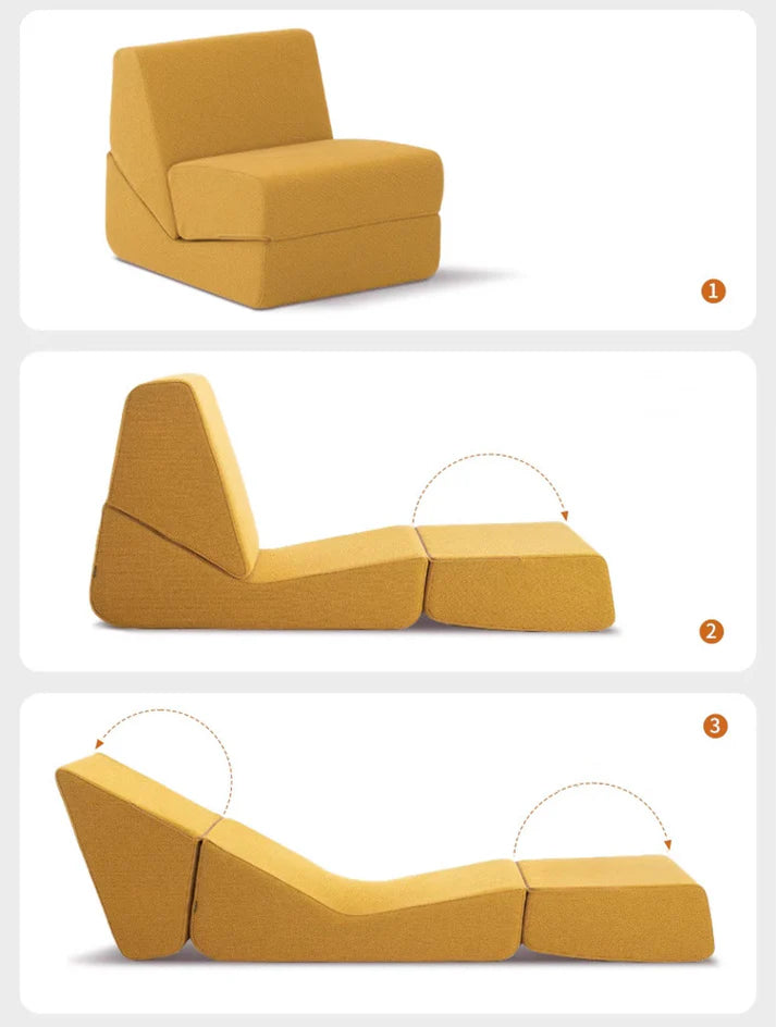 Reclining Foldable Floor Chair Compressed Sofa
