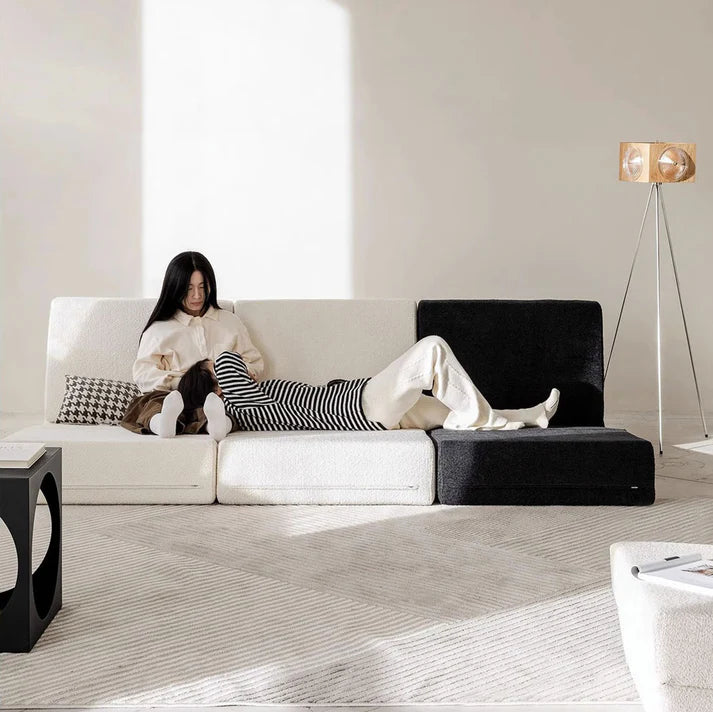 Reclining Foldable Floor Chair Compressed Sofa