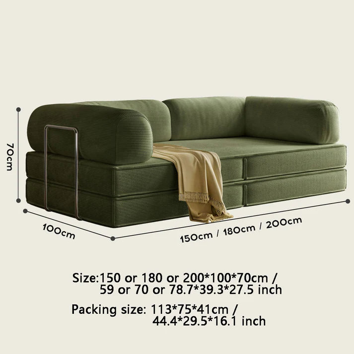 Folding 2 Seater Convertible Sofa Bed Compression Sofa