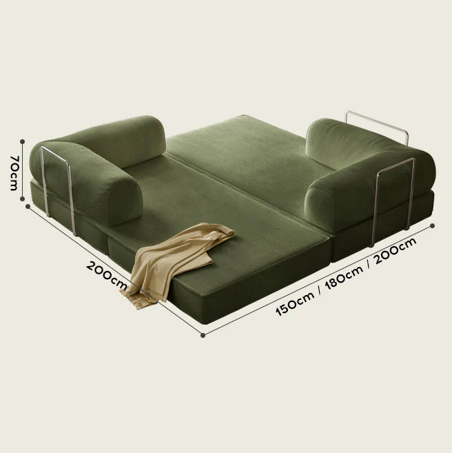Folding 2 Seater Convertible Sofa Bed Compression Sofa