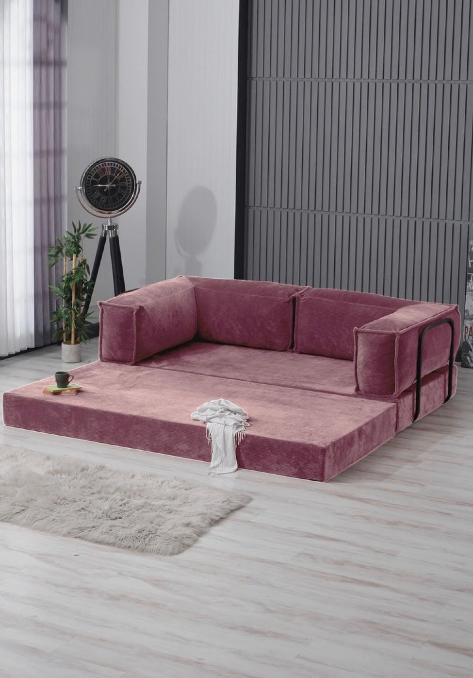 Mid Century Modern Sofa Bed Compressed Sofa