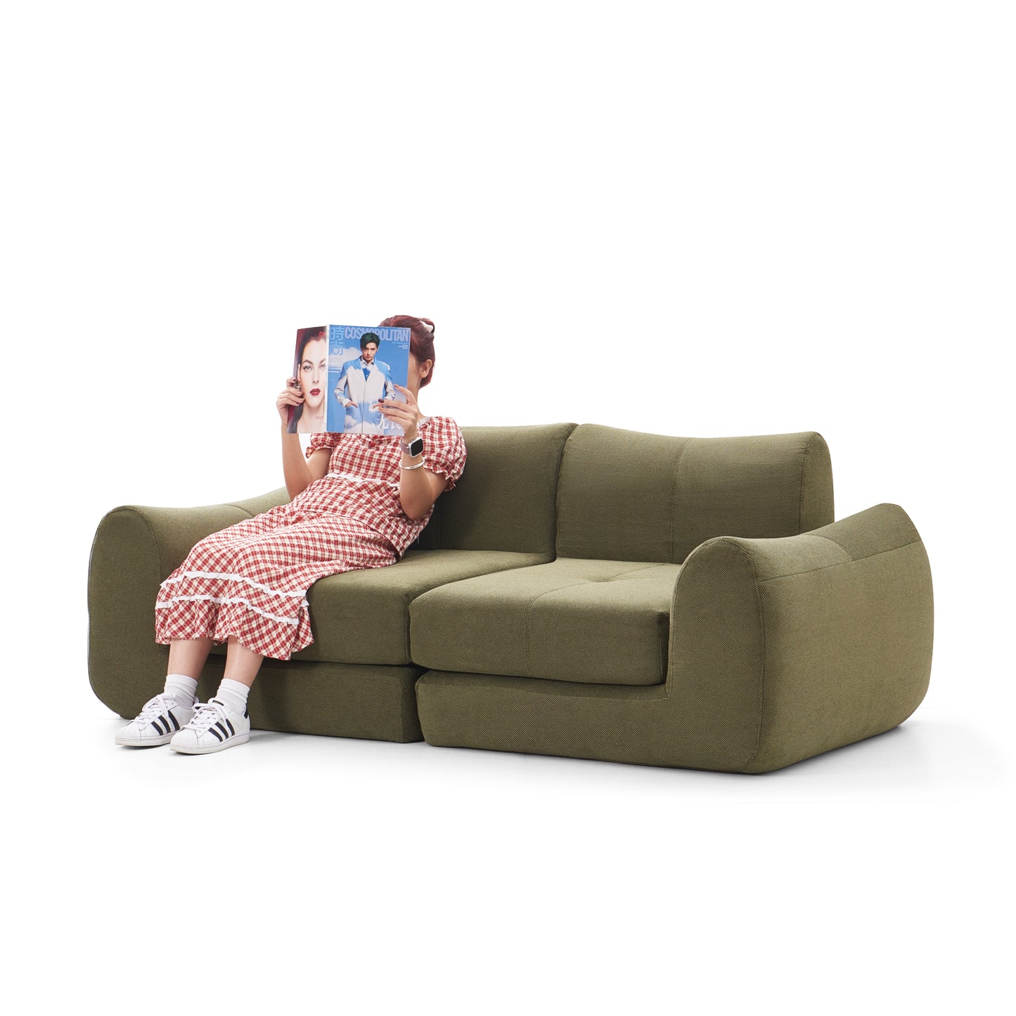 Modern free combination module sofa compression sofa