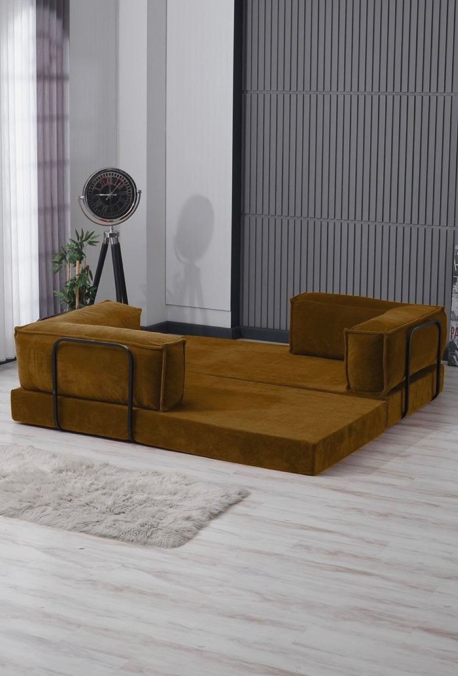 Mid Century Modern Sofa Bed Compressed Sofa