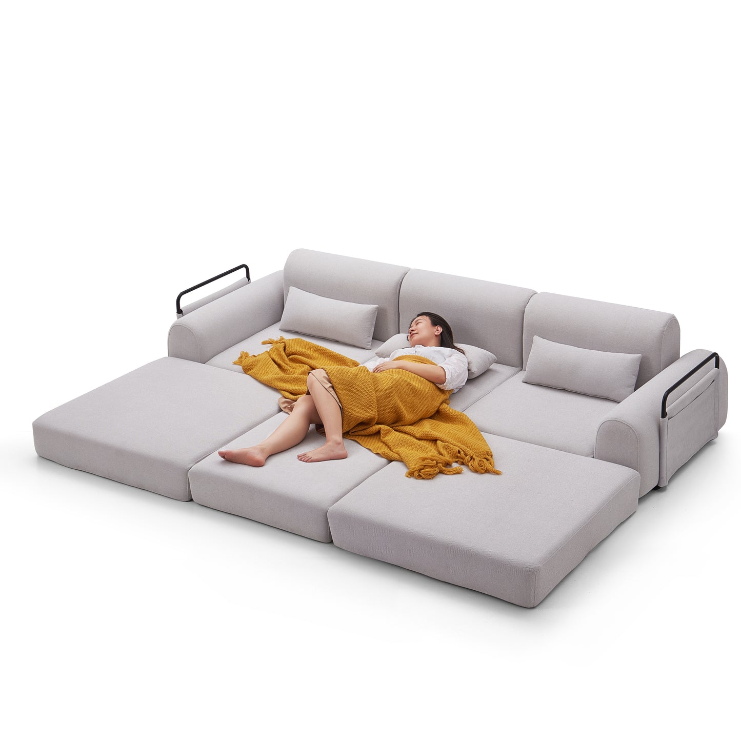 2-3 seat modern sponge compression sofa bed couch compression sofa
