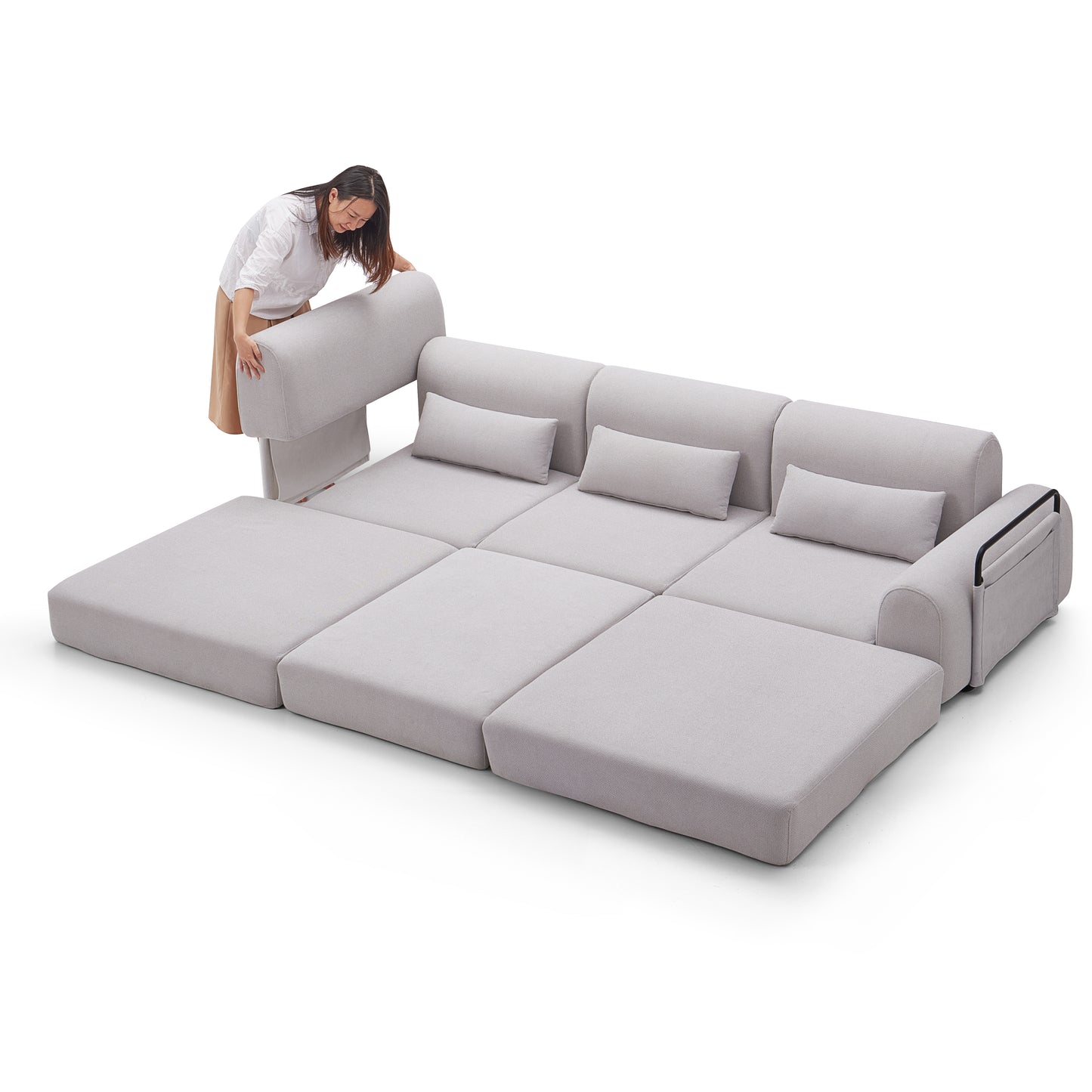 2-3 seat modern sponge compression sofa bed couch compression sofa