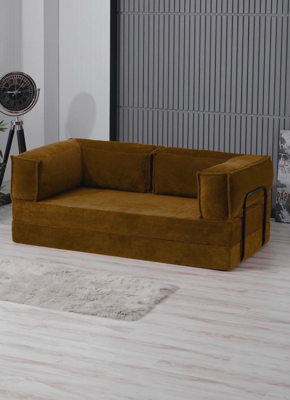 Mid Century Modern Sofa Bed Compressed Sofa