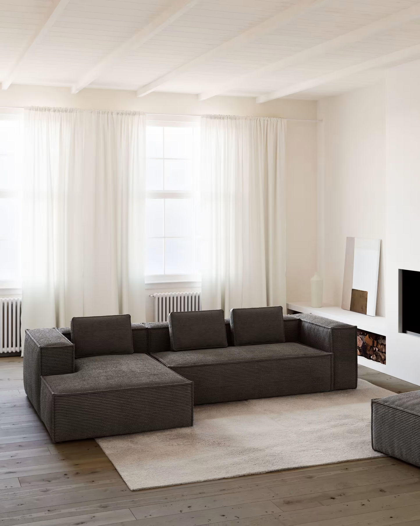 Modular Corner Sectional With Chaise Lounge Sofa Compressed Sofa