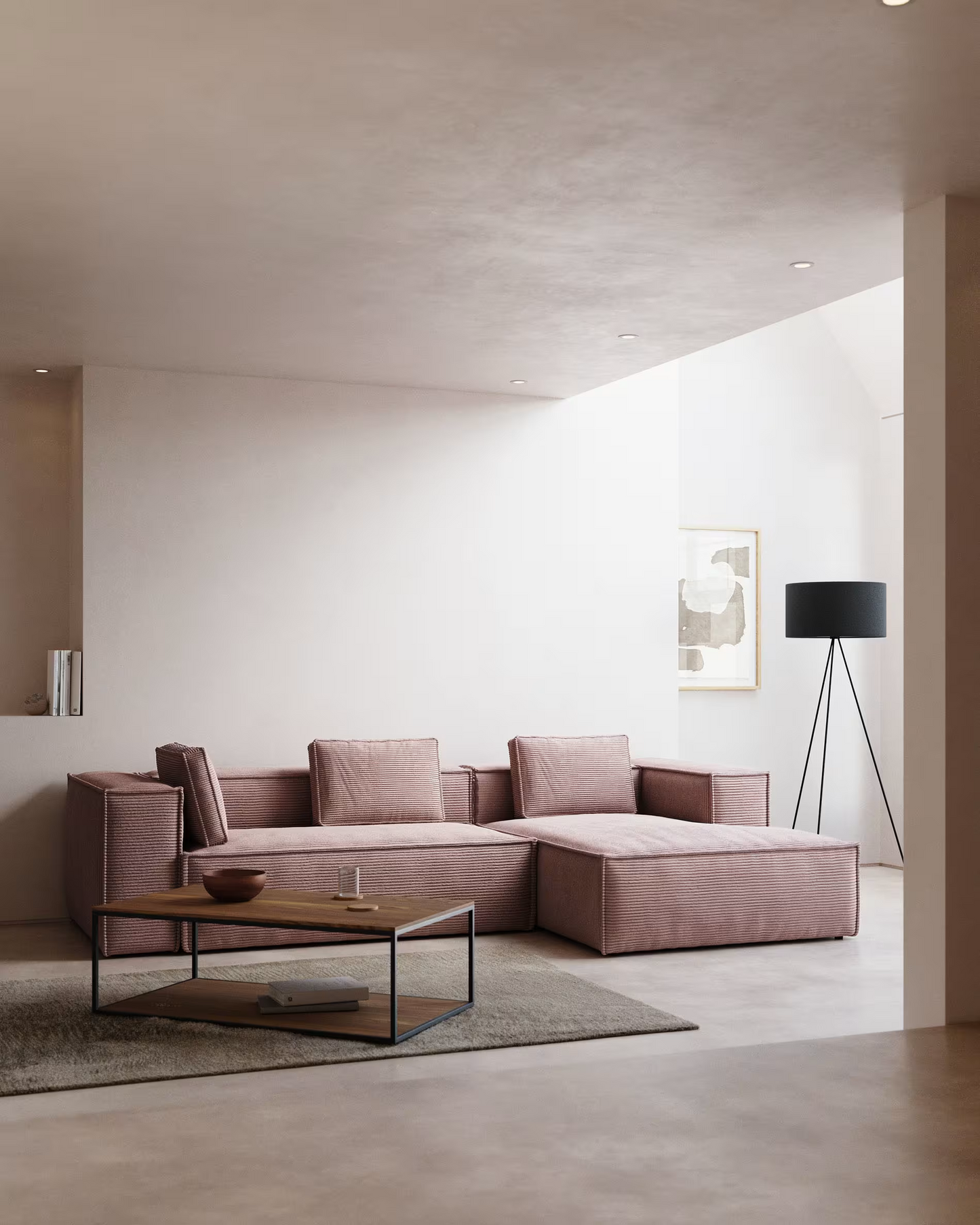 Modular Corner Sectional With Chaise Lounge Sofa Compressed Sofa