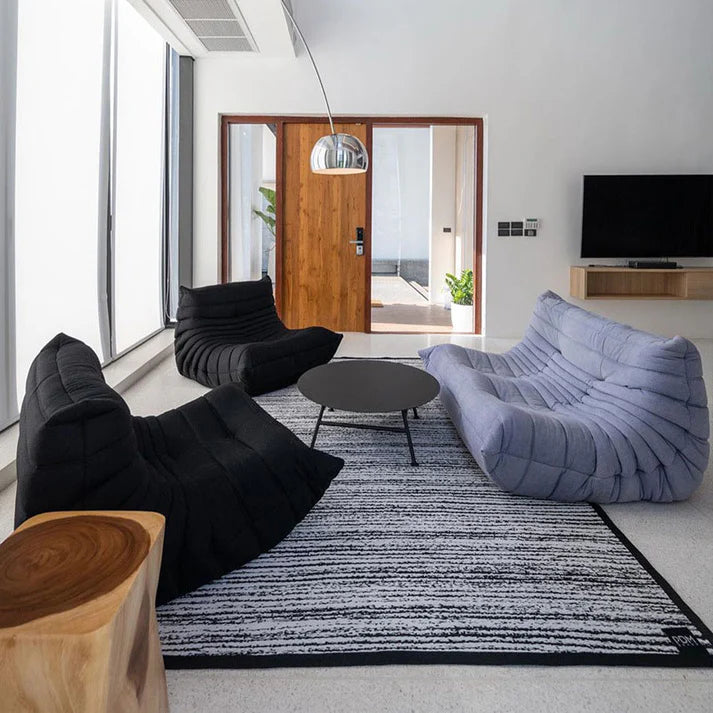 Togo Armless Loveseat Floor Chair Compressed Sofa