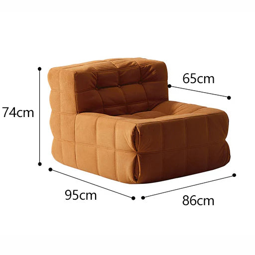 Foam Floor Chair With Back Support Compressed Sofa