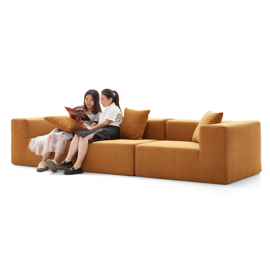 Long 3 Piece  Settee Set  Compressed Sofa