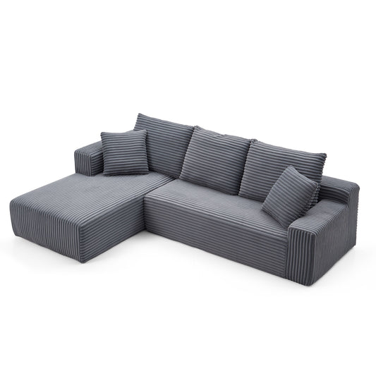 Modular Corner Sectional With Chaise Lounge Sofa Compressed Sofa