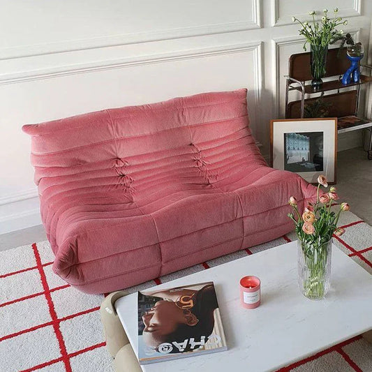 Togo Armless Loveseat Floor Chair  Compressed Sofa