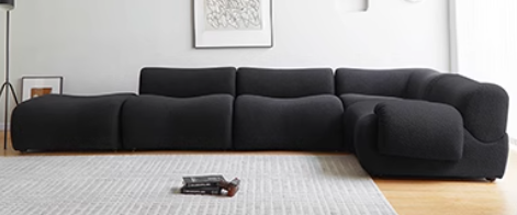 Two Seater Sofa Loveseat With Ottoman  Compressed Sofa